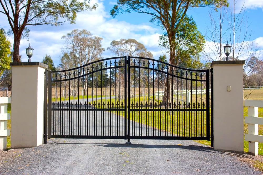 Modern Wrought Iron Metal Gates — photo 3