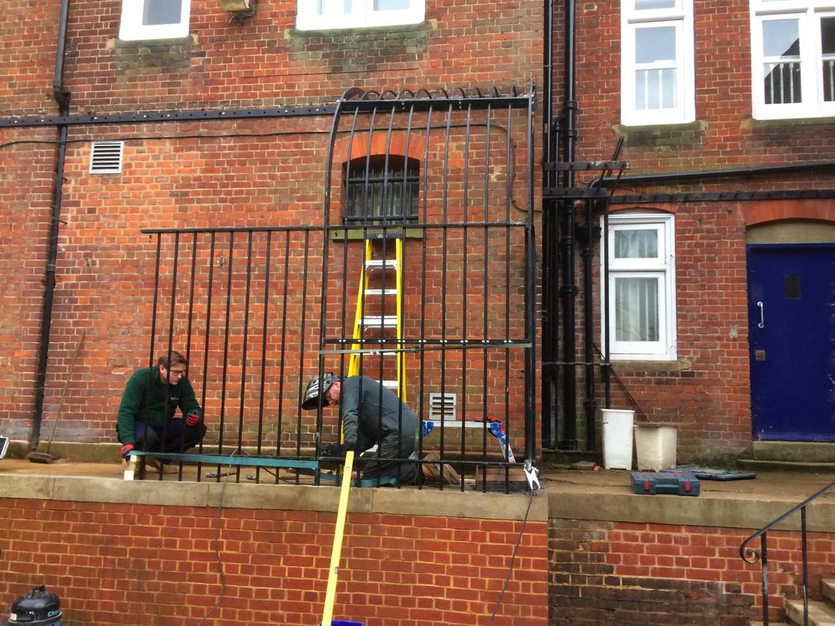 Restoration of Victorian Exercise Yard Iron Railings