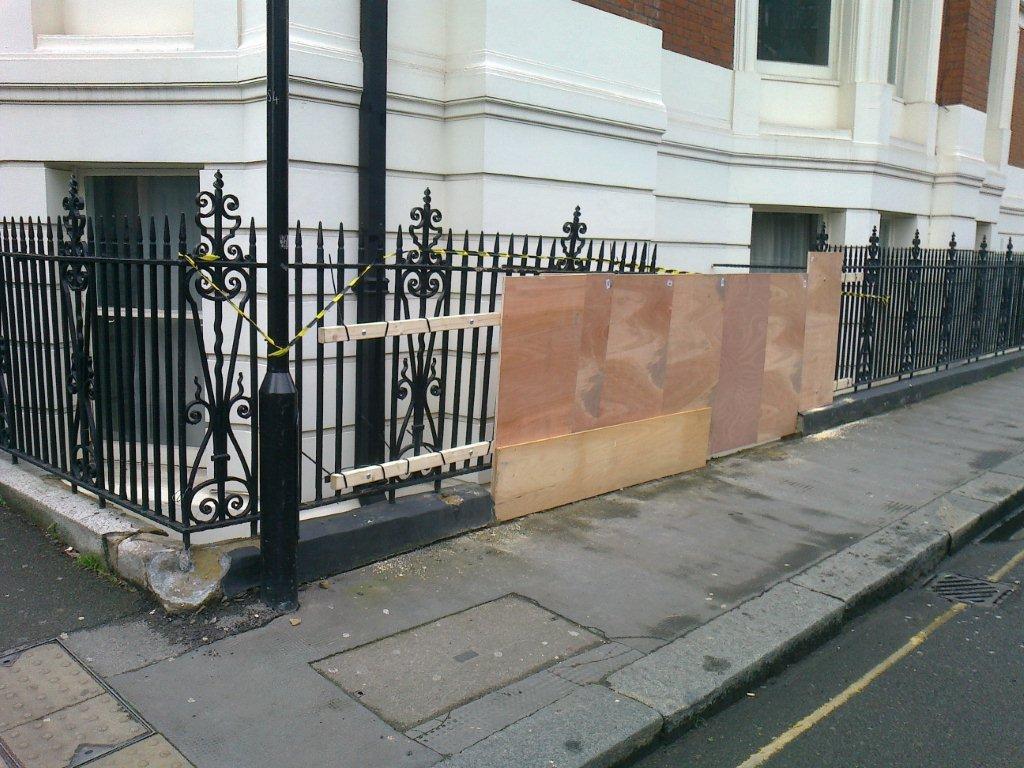 Railing Repairs - Bedford Estates, Ridgmount Gardens, London WC1E