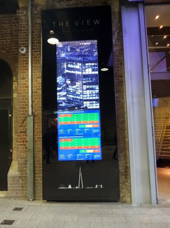 The View from the bottom of The Shard