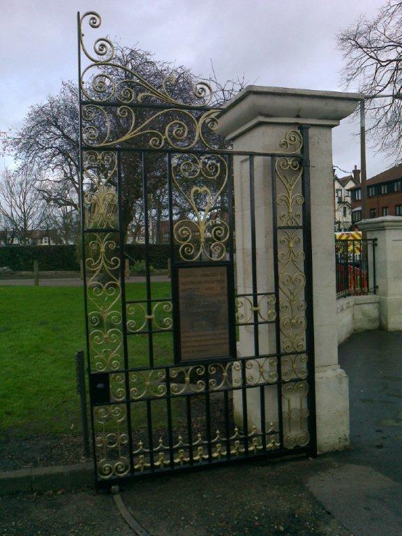 Restoration of Wrought Iron Gates & Railings, Chalkwell Park, Southend-on-Sea Essex