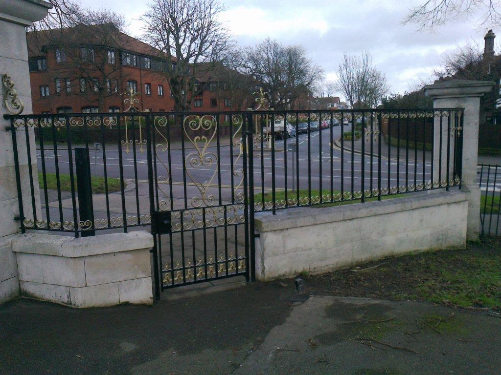 Restoration of Wrought Iron Gates & Railings, Chalkwell Park, Southend-on-Sea Essex
