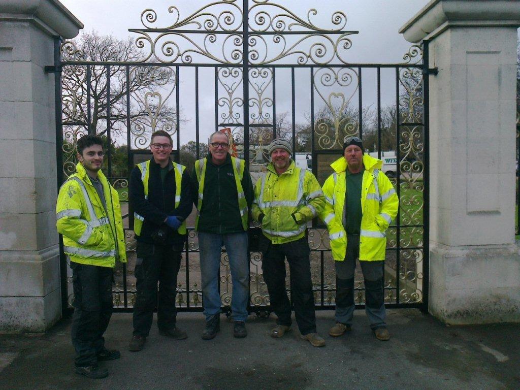 Restoration of Wrought Iron Metal Gates & Railings, Chalkwell Park, Southend-on-Sea Essex