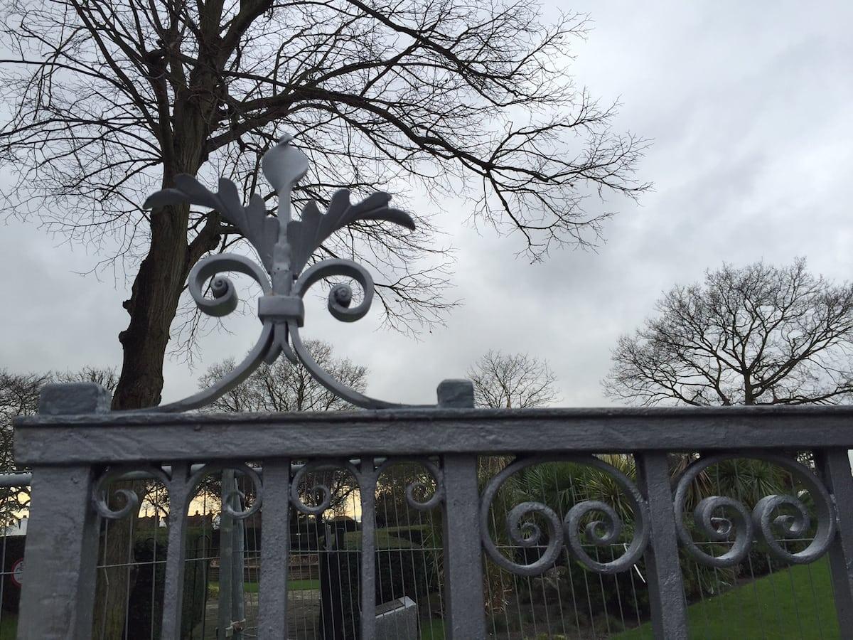 Restoration of Wrought Iron Gates & Railings, Chalkwell Park, Southend-on-Sea Essex