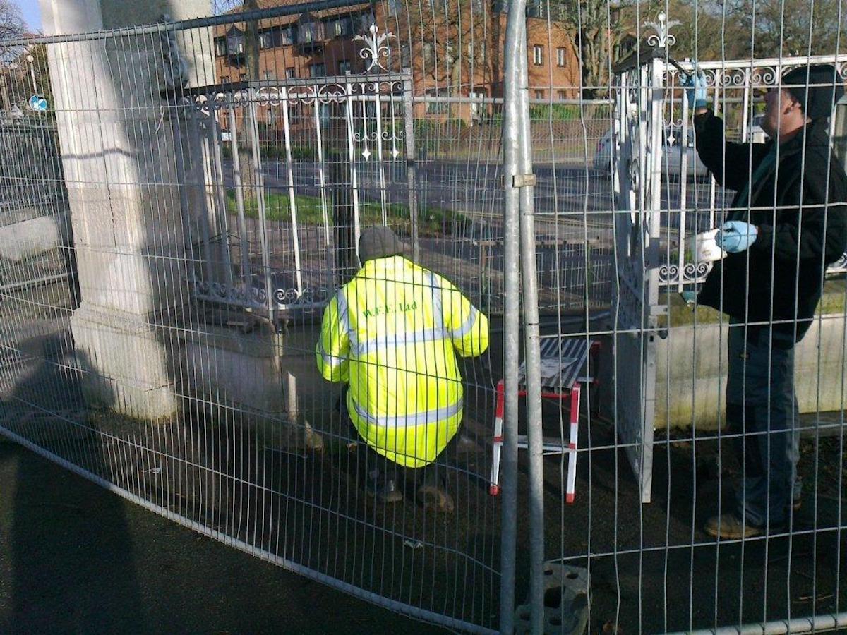 Restoration of Wrought Iron Gates & Railings, Chalkwell Park, Southend-on-Sea Essex