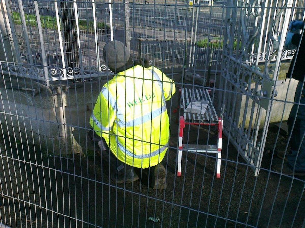 Restoration of Wrought Iron Gates & Railings, Chalkwell Park, Southend-on-Sea Essex