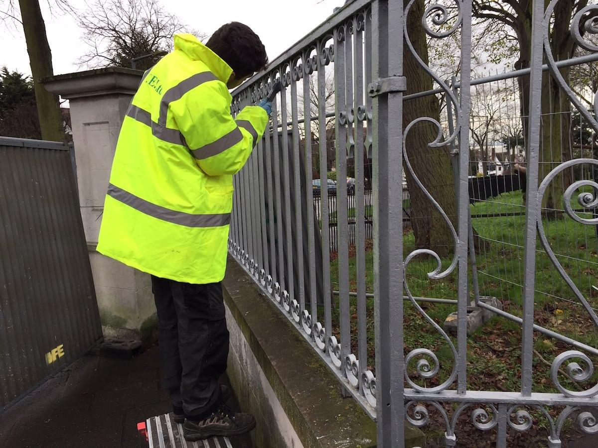 Restoration of Wrought Iron Gates & Railings, Chalkwell Park, Southend-on-Sea Essex
