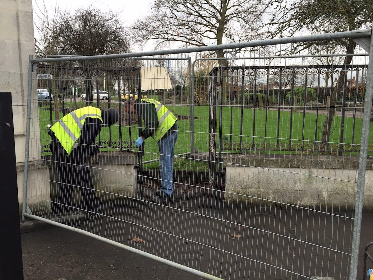 Restoration of Wrought Iron Gates & Railings, Chalkwell Park, Southend-on-Sea Essex