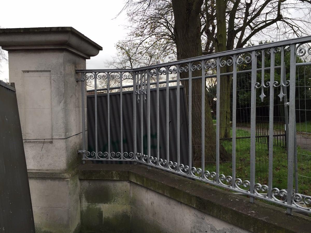 Restoration of Wrought Iron Gates & Railings, Chalkwell Park, Southend-on-Sea Essex