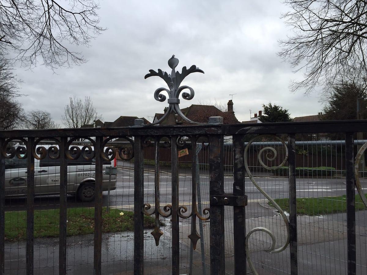 Restoration of Wrought Iron Gates & Railings, Chalkwell Park, Southend-on-Sea Essex