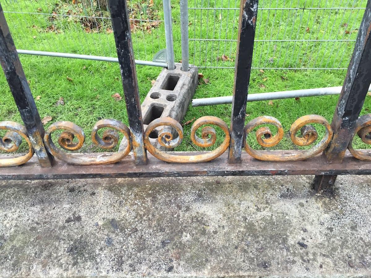 Restoration of Wrought Iron Gates & Railings, Chalkwell Park, Southend-on-Sea Essex