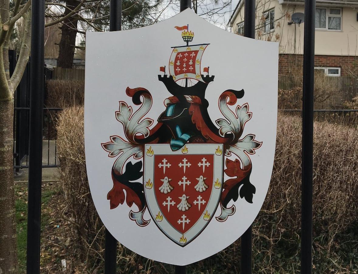 Aluminium Plaques displaying school crest