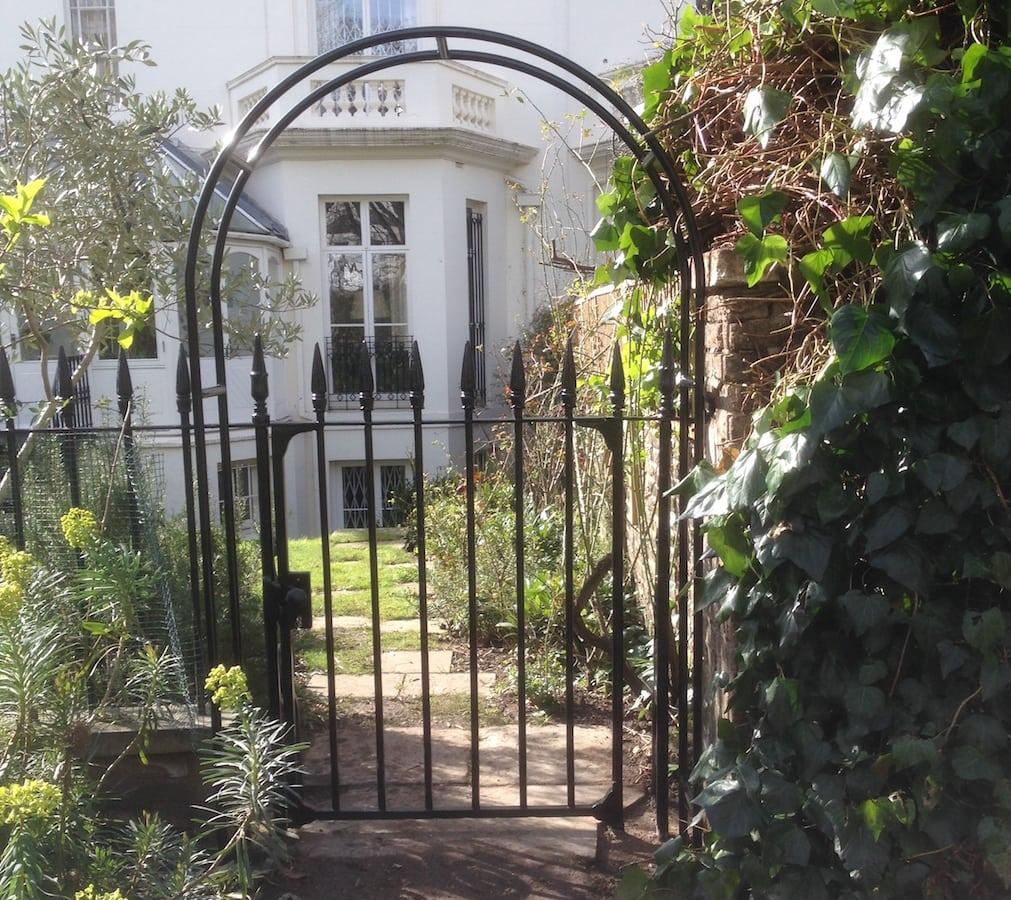 Wrought Iron Metal Victorian Gate Repair & With New Arch