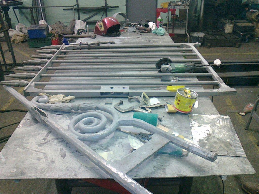 Wrought Iron Metal Victorian Gate Repair & With New Arch