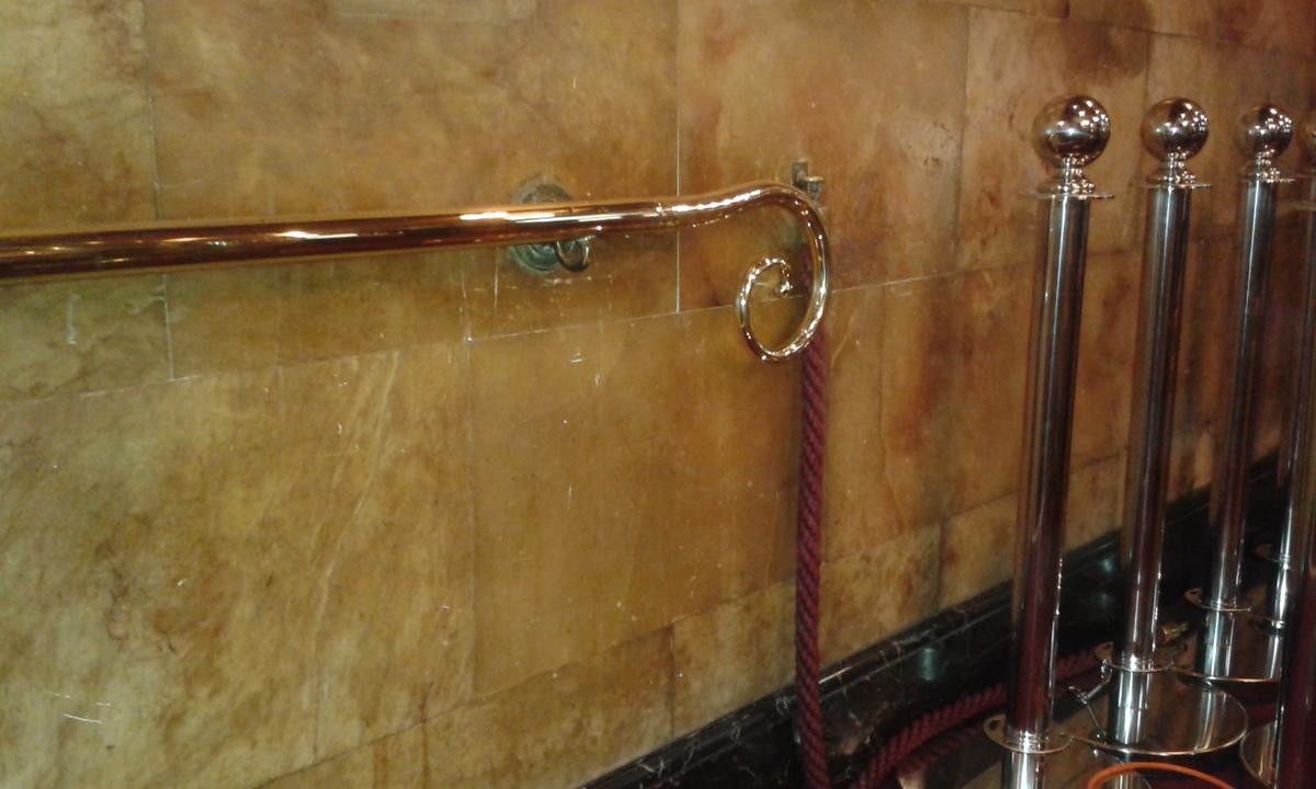 Brass Handrail Repairs, Westminster, London - Grade II Listed Building
