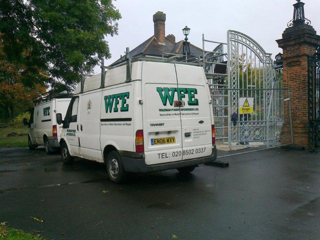 Refurbishment of Arnos Park Gates, Enfield, London N14