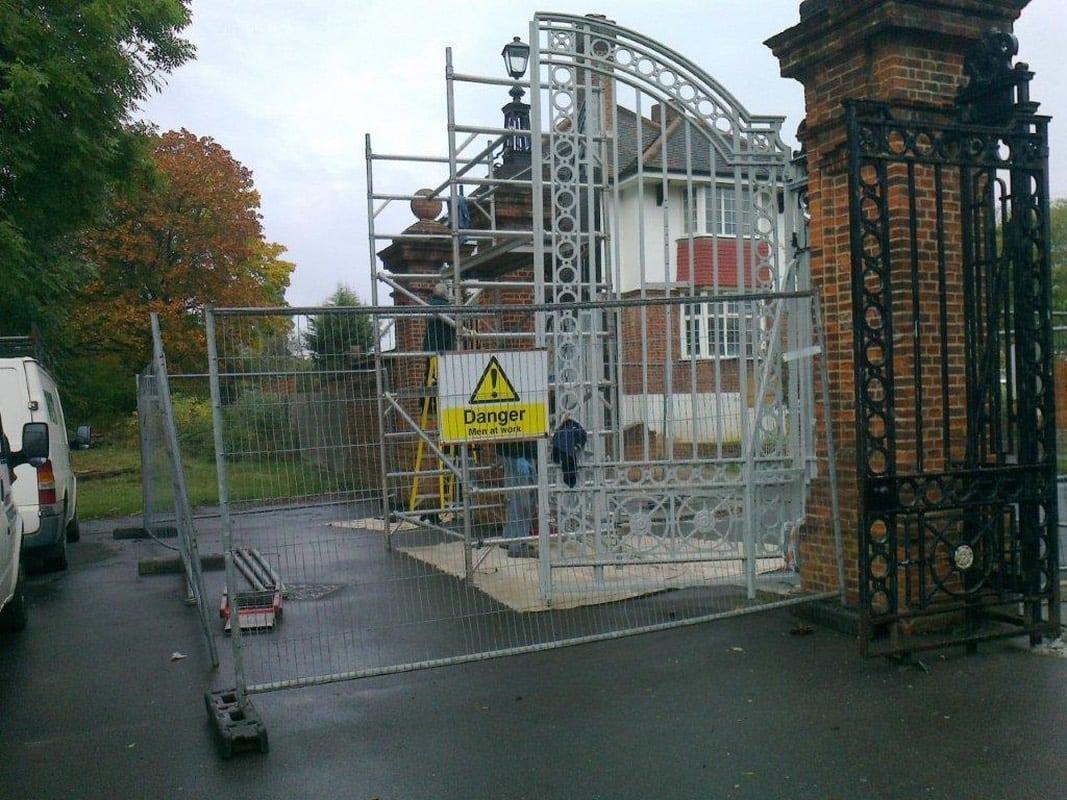 Refurbishment of Arnos Park Gates, Enfield, London N14