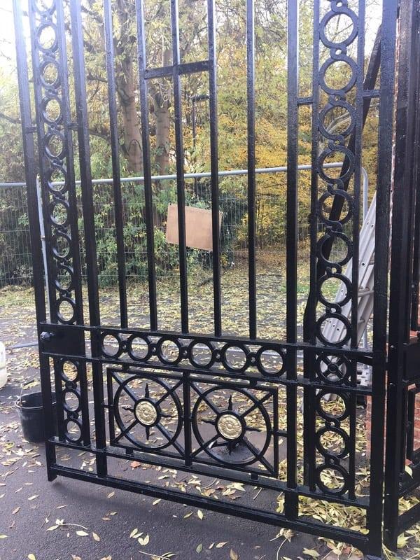 Refurbishment of Arnos Park Gates, Enfield, London N14