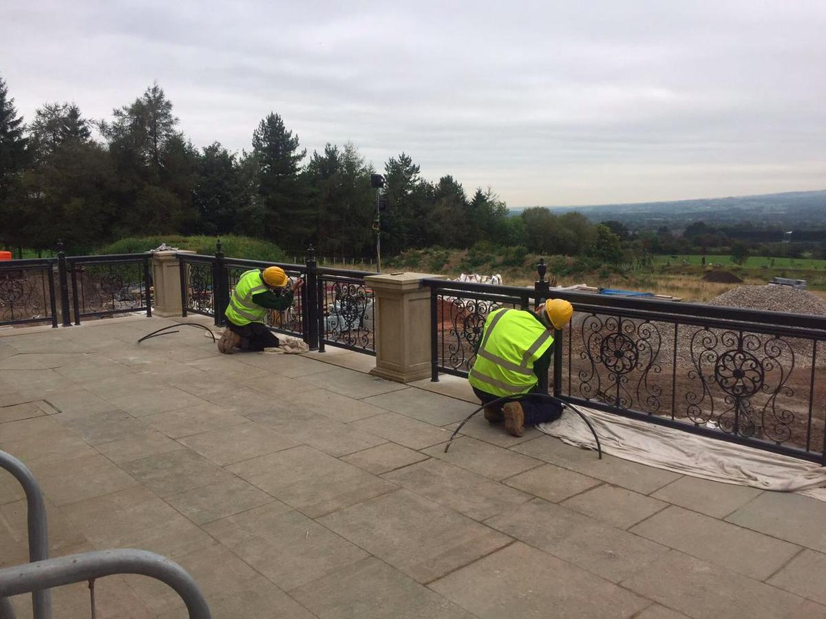 New Wrought Iron Railings for fabulous new mansion, Lancashire