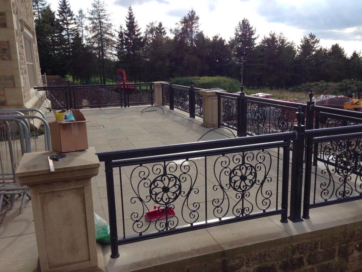 New Wrought Iron Railings for fabulous new mansion, Lancashire
