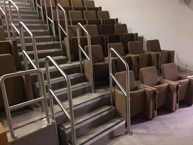 Stainless Steel Handrails, Grade II Listed Building, Unilever House, London EC1