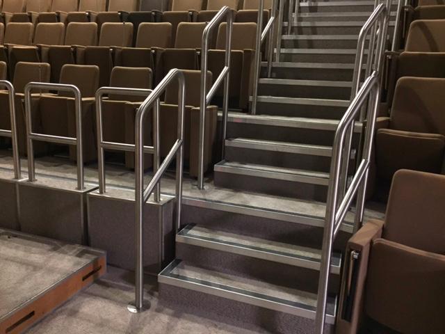 Stainless Steel Handrails, Grade II Listed Building, Unilever House, London EC1