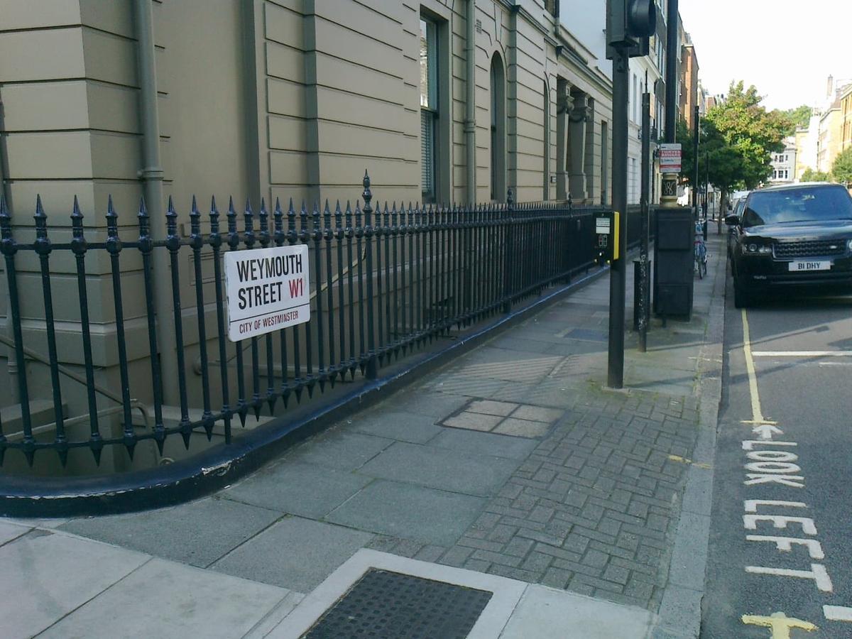 Railing Repairs, Specialst Dental Practice Dawood & Tanner, Westminster, London W1