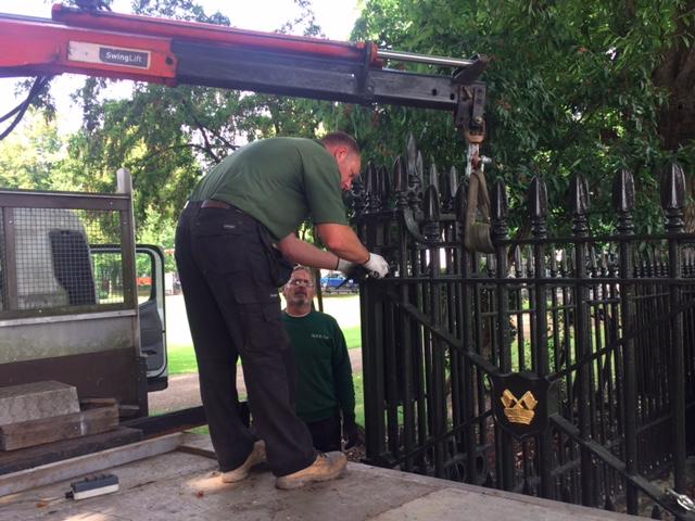 Detailed Inspection of Gates, National Maritime Museum, Greenwich