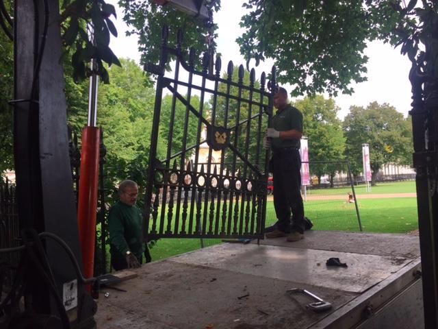 Detailed Inspection of Gates, National Maritime Museum, Greenwich