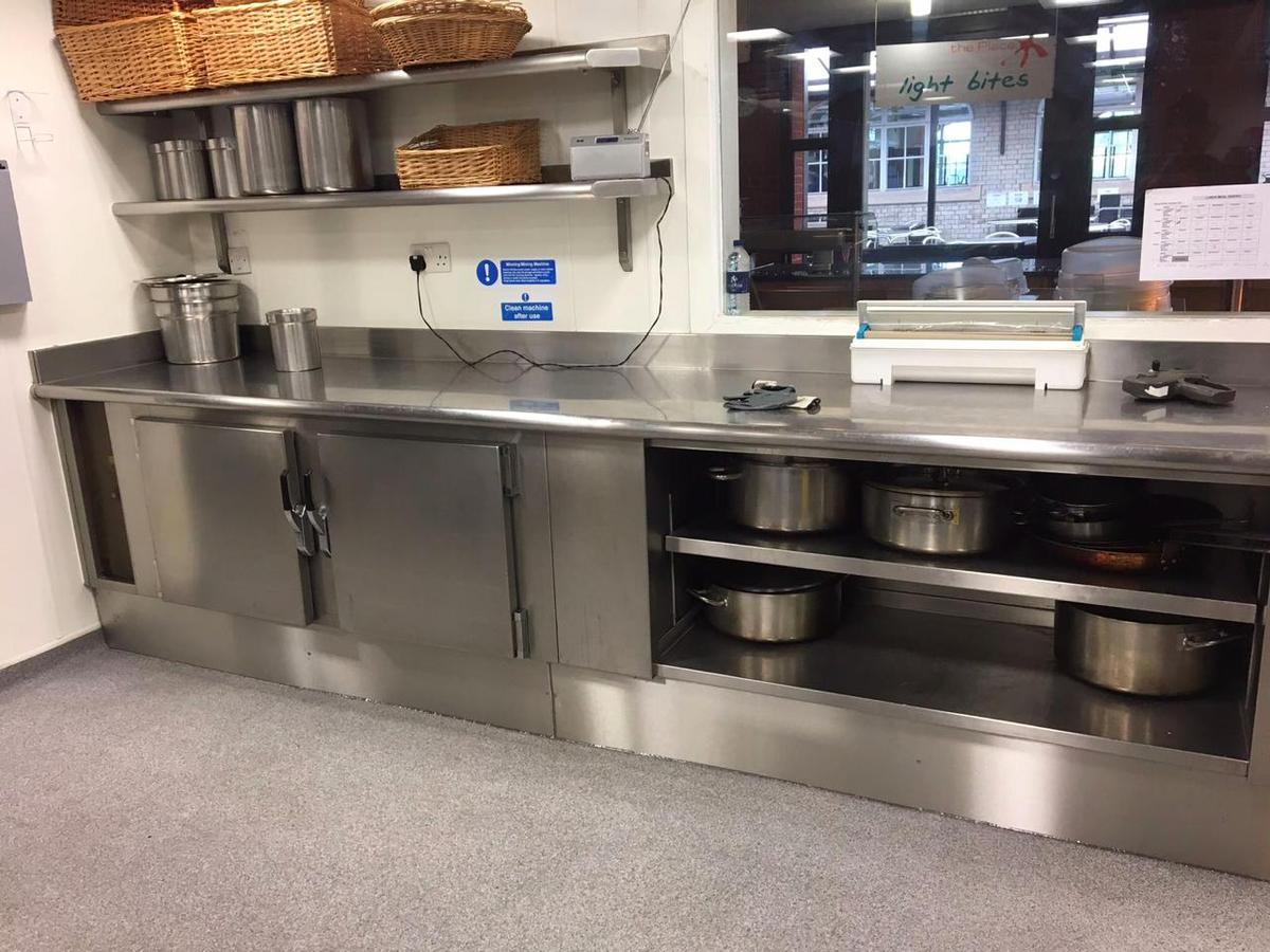 Stainless Steel Kitchen Plinths for Bancroft's School, Woodford Green, Essex