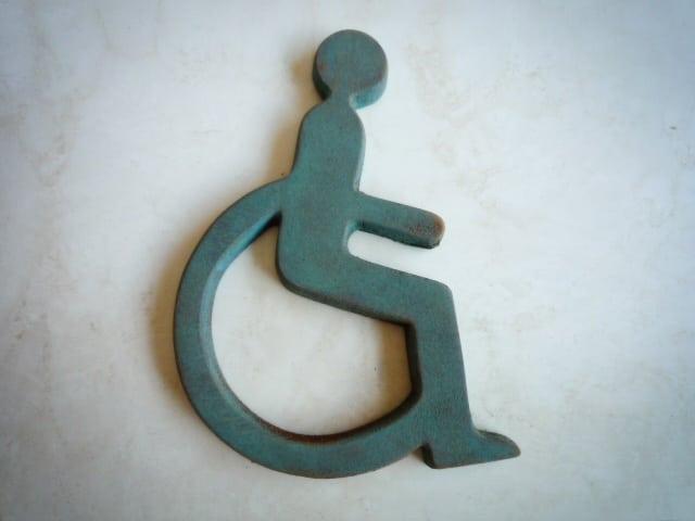 Bespoke Metal Toilet Door Signs, Major Art Gallery, Westminster, London