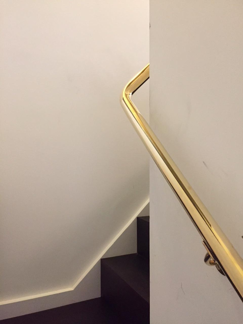 Brass Handrail Fabrication, Union Wharf, London N1