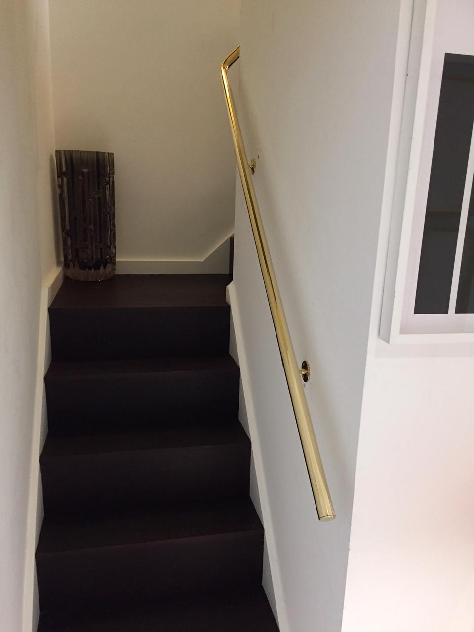 Brass Handrail Fabrication, Union Wharf, London N1