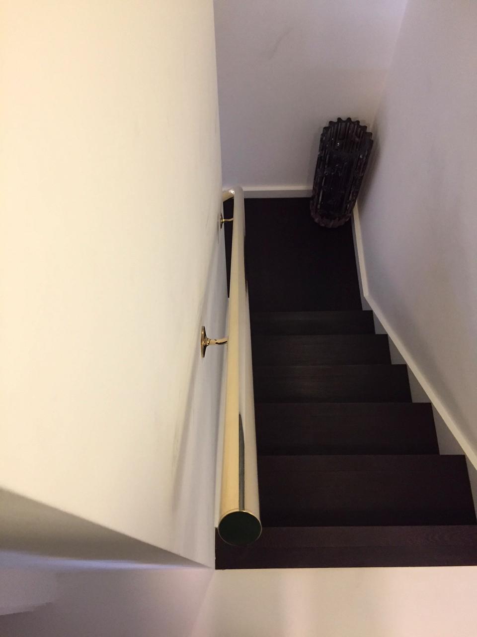 Brass Handrail Fabrication, Union Wharf, London N1