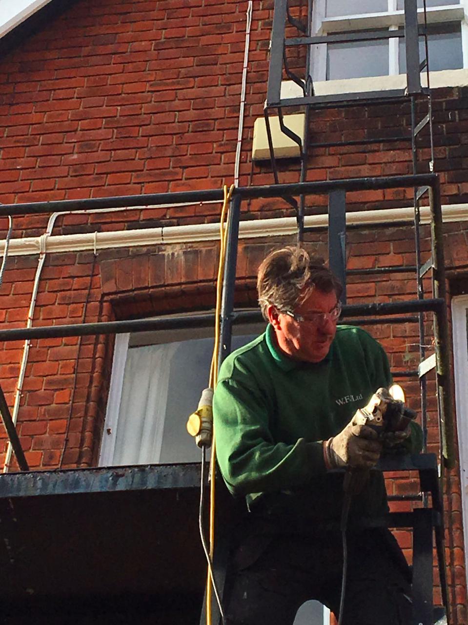 Fire Escape Repairs, Brentwood School, Essex CM15.