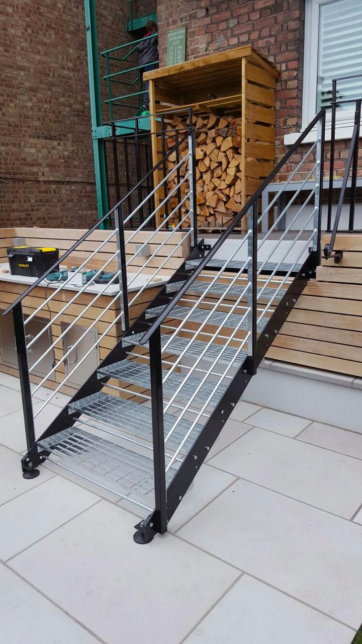 Garden Metal Staircase Fabrication, London NW6