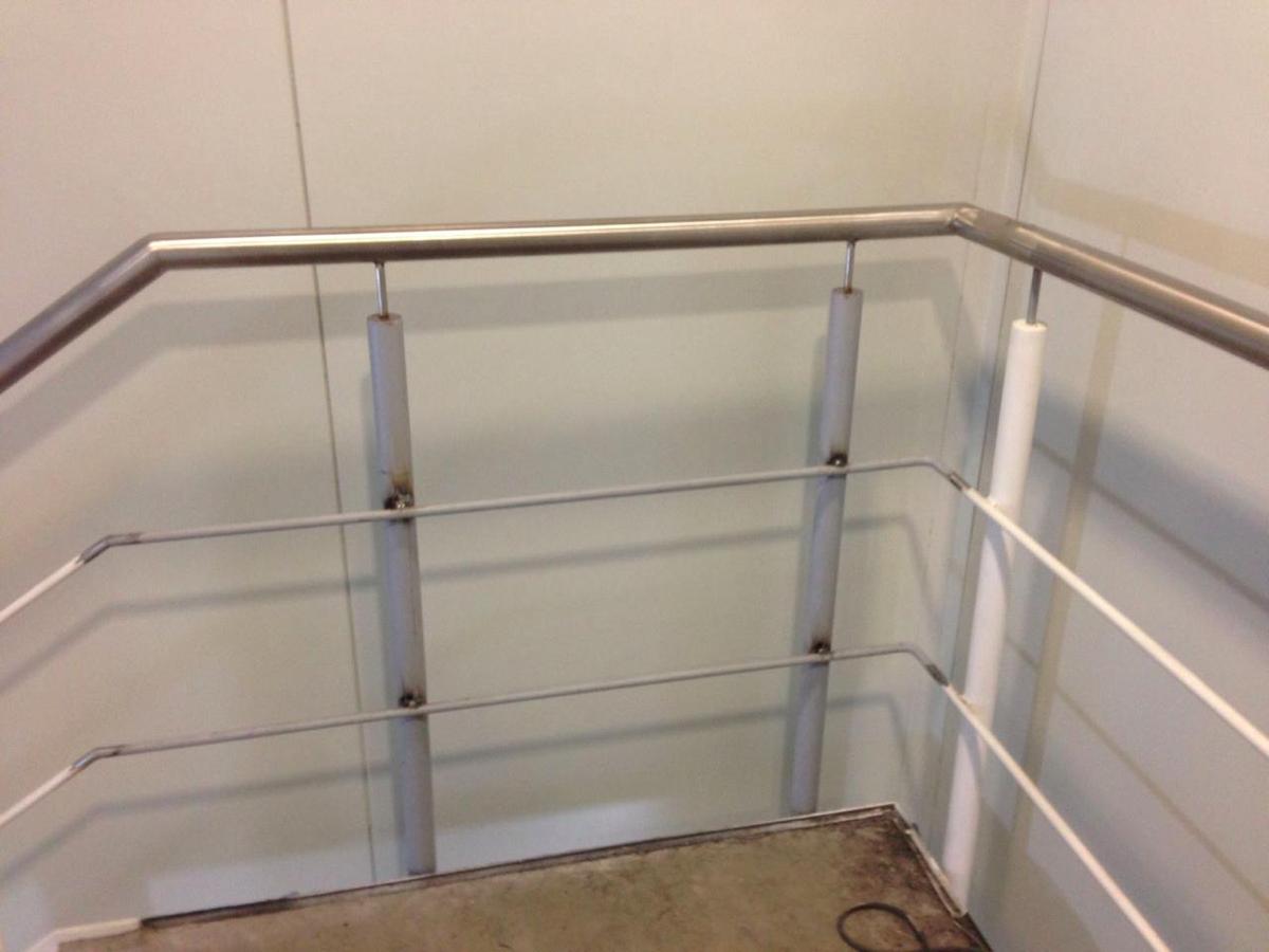 New Section of Stainless Steel Handrail, Beckton
