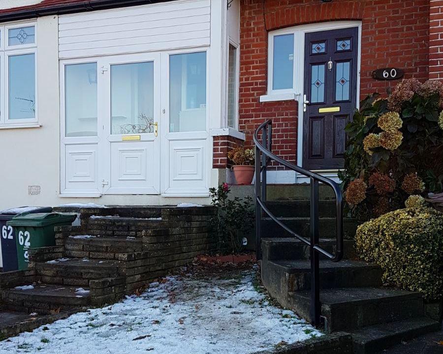 New handrail for front garden steps, Chingford, London E4