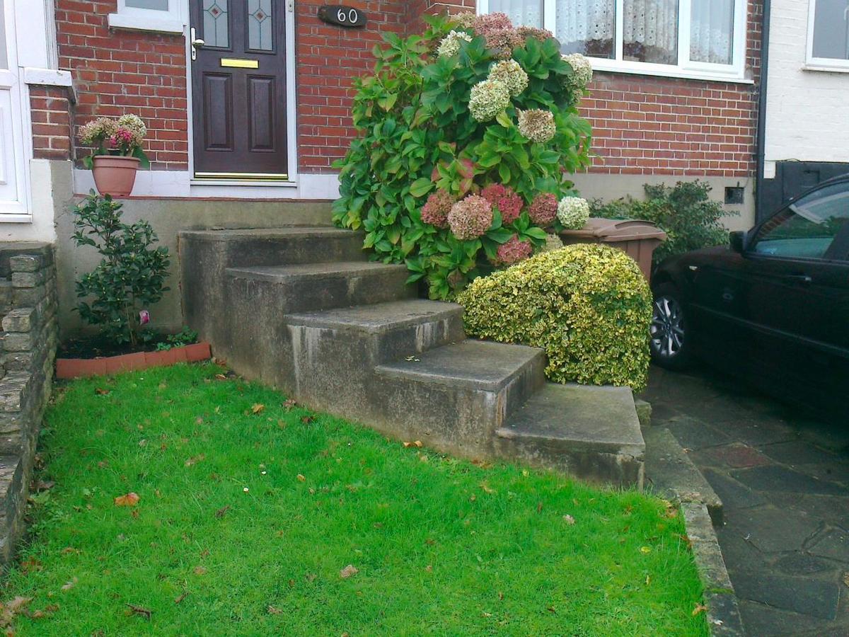 New handrail for front garden steps, Chingford, London E4