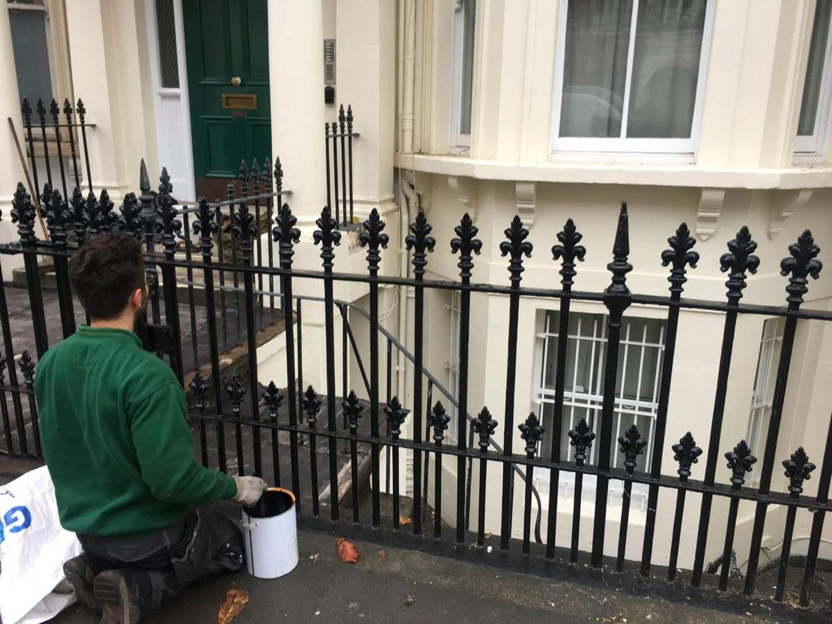 Railing Repair, Replacement of Missing Finials, Chelsea London SW5