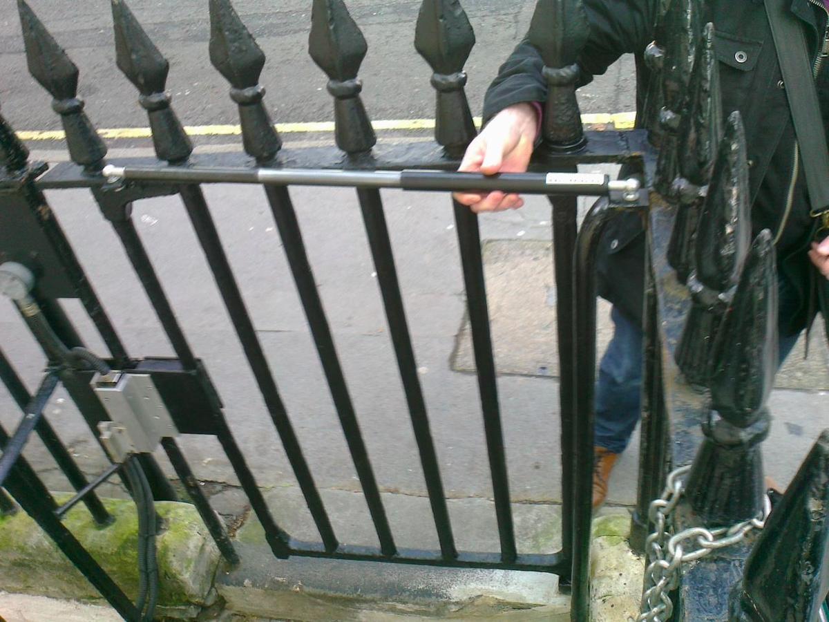 Repair of Metal Gate leading to Basement Kitchen Area, London SW1