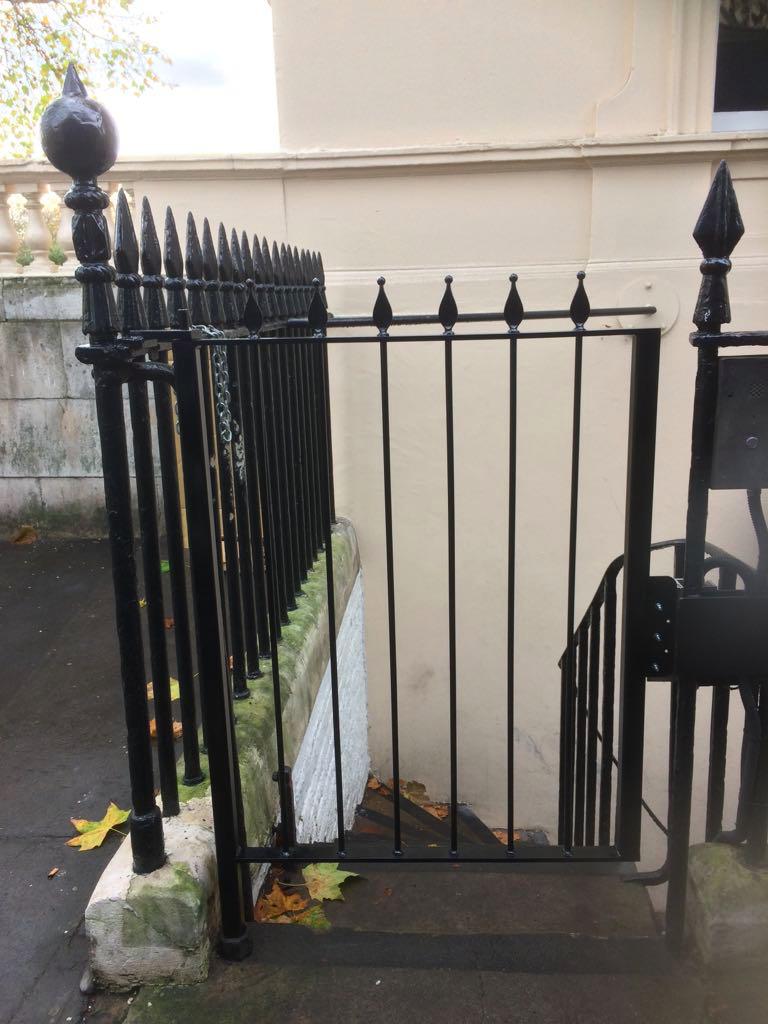 Repair of Metal Gate leading to Basement Kitchen Area, London SW1
