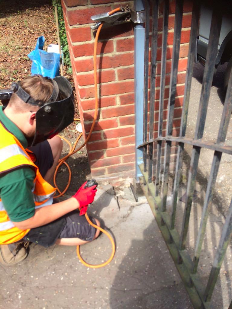 Gate Repairs Priory Park Works Yard Gates