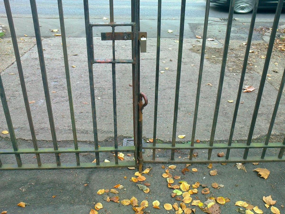 Gate Repairs Priory Park Works Yard Gates