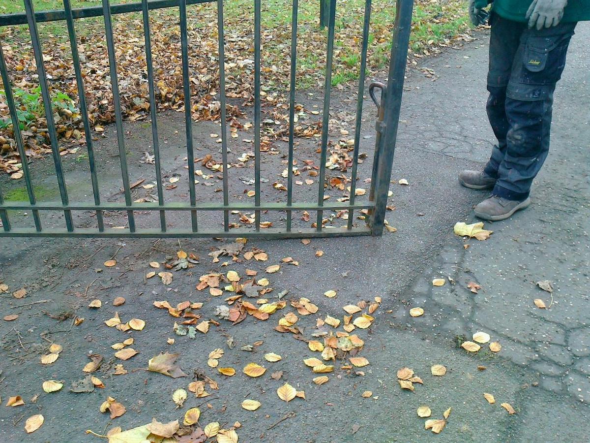 Gate Repairs Priory Park Works Yard Gates