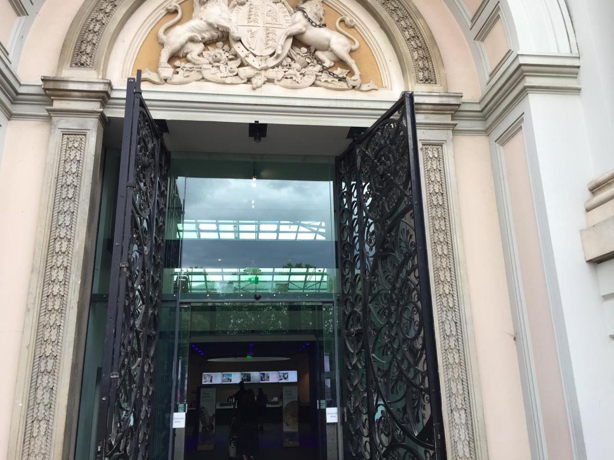 Inspection of the Ornate Metal Gates at the National Maritime Museum