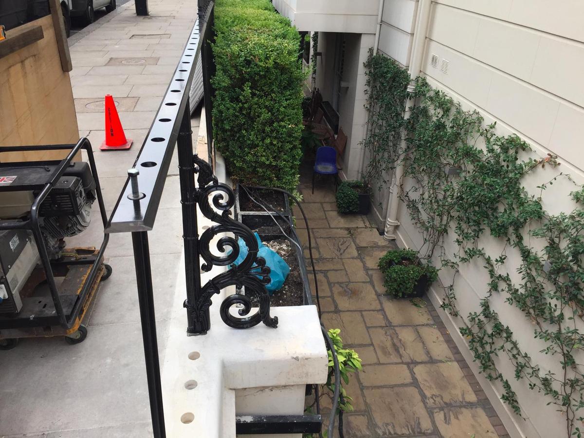 Repair of Railings and Planters, London SW1