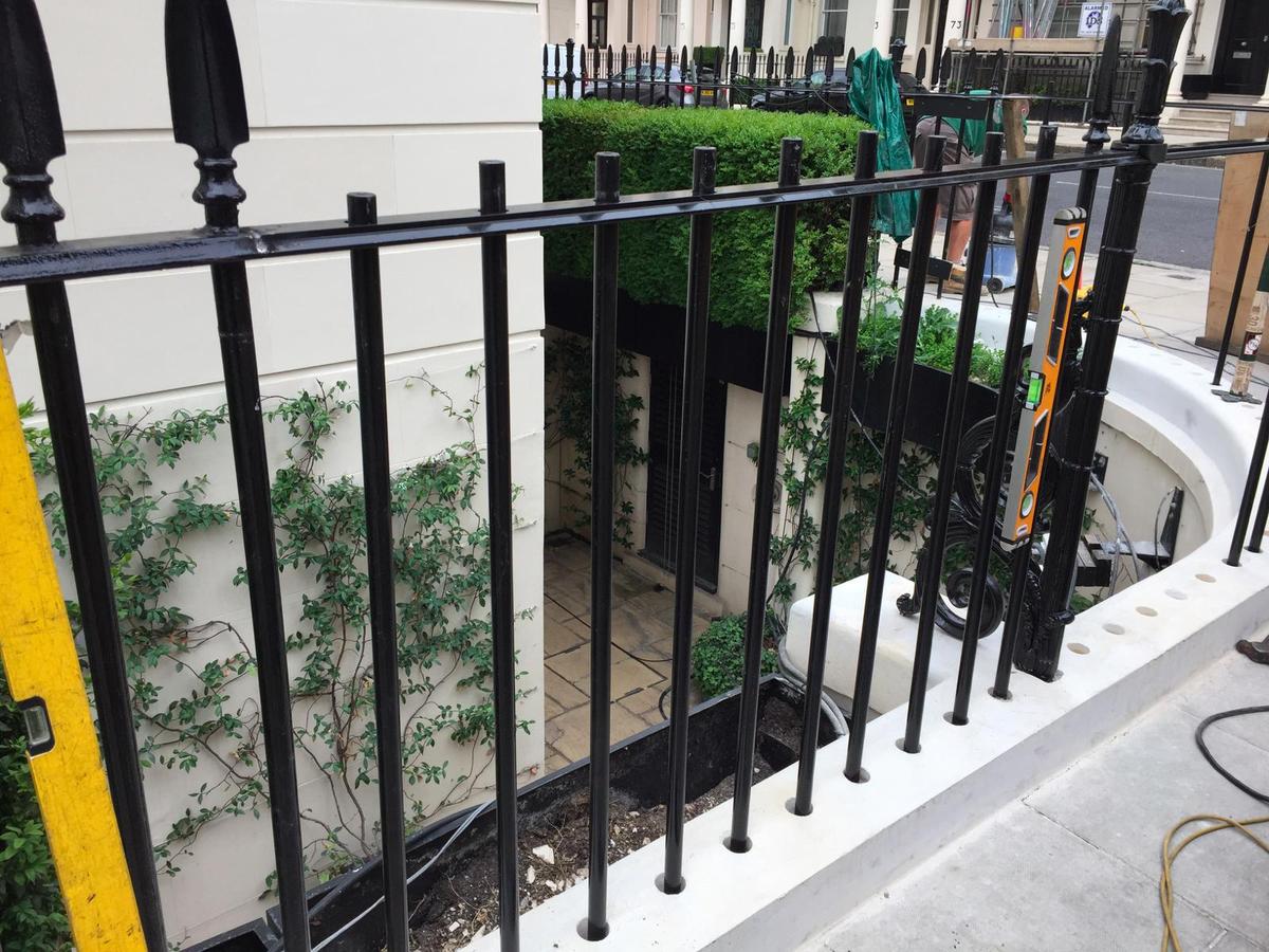 Repair of Railings and Planters, London SW1