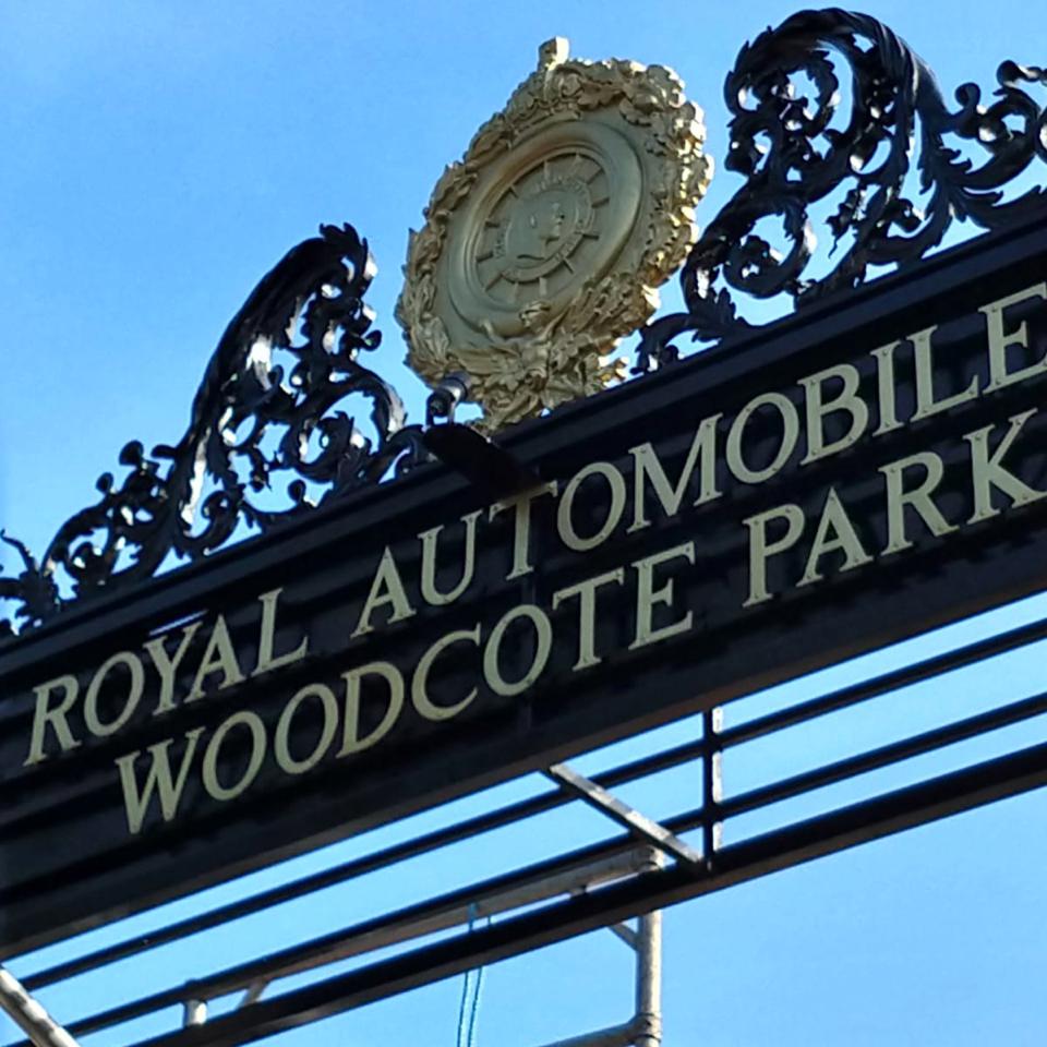 Re-painting of the Entrance at The RAC Club, Woodcote Park, Epsom, Surrey