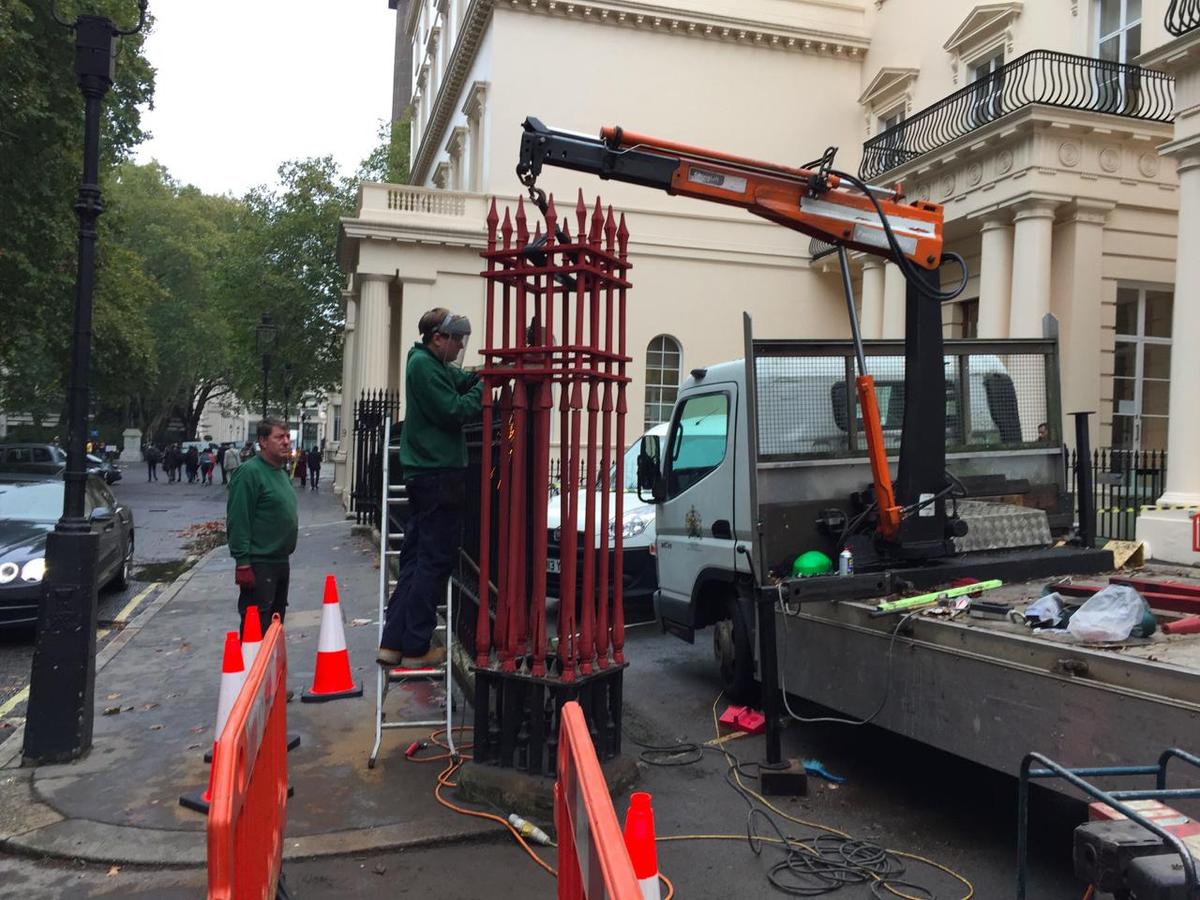 Repair of the Exit Column, The Royal Society, London SW1
